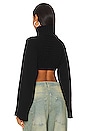 view 3 of 4 Cropped Turtleneck in Black