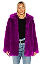 view 1 of 5 Kate Faux Fur Jacket in Magenta