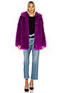 view 5 of 5 Kate Faux Fur Jacket in Magenta