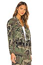view 2 of 4 Carlita Cropped Military Jacket in Woodland Camo