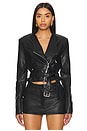 view 1 of 4 Monique Cropped Jacket in Black