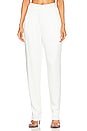 view 1 of 4 Manollo High Waisted Pleated Trousers in White