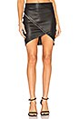 view 1 of 4 Ivy Leather Skirt in Noir
