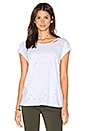 view 1 of 4 T-SHIRT DISTRESSED JEWEL in White