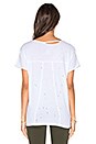 view 3 of 4 T-SHIRT DISTRESSED JEWEL in White