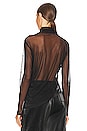 view 3 of 4 Lei Mesh Turtleneck Top in Black