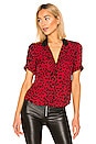 view 2 of 5 Flynn Top in Red Leopard