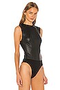view 3 of 5 Claire Leather Bodysuit in Nightlife 2