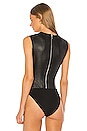 view 4 of 5 Claire Leather Bodysuit in Nightlife 2