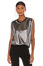 view 1 of 4 Tyler Blouse in Silver Mesh