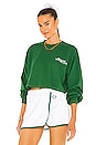 view 1 of 4 Cropped Sweatshirt in Varsity Green