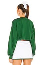 view 3 of 4 Cropped Sweatshirt in Varsity Green