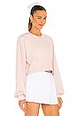 view 2 of 4 Cropped Sweatshirt in Vintage Pink