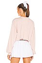 view 3 of 4 Cropped Sweatshirt in Vintage Pink