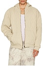 view 3 of 4 Quilted Hoodie in Stone
