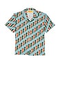 view 1 of 4 Mustang Stripe Camp Shirt in Blue