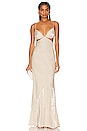 view 1 of 3 Illusion Tri Gown in Nude