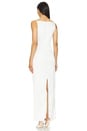 view 3 of 3 Oracle Boatneck Gown in White