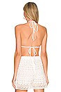 view 3 of 4 Ines Triangle Bra Top in White