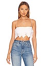 view 1 of 4 Tropez Crop Top in White