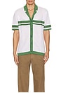 view 3 of 3 Brody Shirt in White & Green