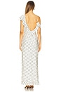 view 4 of 4 Karlita Maxi Dress in White Polka