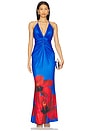 view 1 of 3 Primrose Maxi Dress in Blue Hibiscus