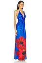 view 2 of 3 Primrose Maxi Dress in Blue Hibiscus