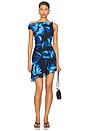 view 1 of 4 Tacha Mini Dress in Agave Blue