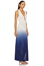 view 3 of 5 Reina Maxi Dress in White & Blue Ombre