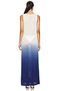 view 4 of 5 Reina Maxi Dress in White & Blue Ombre