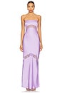 view 1 of 3 Melrose Strapless Maxi Dress in Lilac