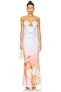 view 1 of 4 Kleo Maxi Dress in Ice Blue Seashell Ombre