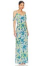 view 2 of 3 LONGINA マキシドレス in Teal Floral