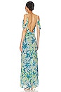 view 3 of 3 LONGINA マキシドレス in Teal Floral