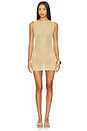 view 1 of 4 Ariya Mini Dress in Gold