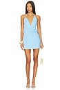 view 1 of 4 Eilish Halter Mini Dress in Bluebell