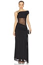 view 1 of 4 Naelle One Shoulder Maxi Dress in Black
