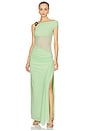 view 1 of 5 Naelle One Shoulder Maxi Dress in Keylime