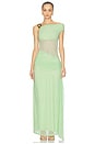 view 2 of 5 Naelle One Shoulder Maxi Dress in Keylime