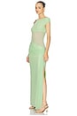 view 4 of 5 Naelle One Shoulder Maxi Dress in Keylime
