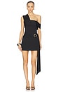 view 1 of 4 Kassi Ruched Mini Dress in Black