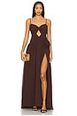 view 1 of 3 Danika Maxi Dress in Chocolate
