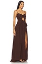 view 2 of 3 Danika Maxi Dress in Chocolate