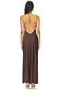 view 3 of 4 Shae Halter Maxi Dress in Bitter Chocolate
