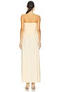 view 3 of 3 Malone Ruched Strapless Maxi Dress in Lemon