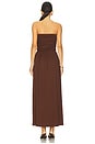 view 3 of 3 Malone Ruched Strapless Maxi Dress in Espresso
