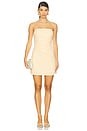 view 1 of 3 Cairo Strapless Mini Dress in Lemon