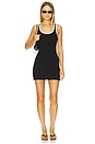 view 1 of 3 Angelo Tank Mini Dress in Black & White