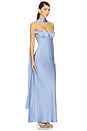view 3 of 4 Raphaella Off Shoulder Maxi Dress in Bluebell